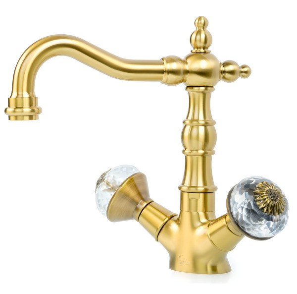 Смеситель для раковины Boheme Flora 312-FL , бронза