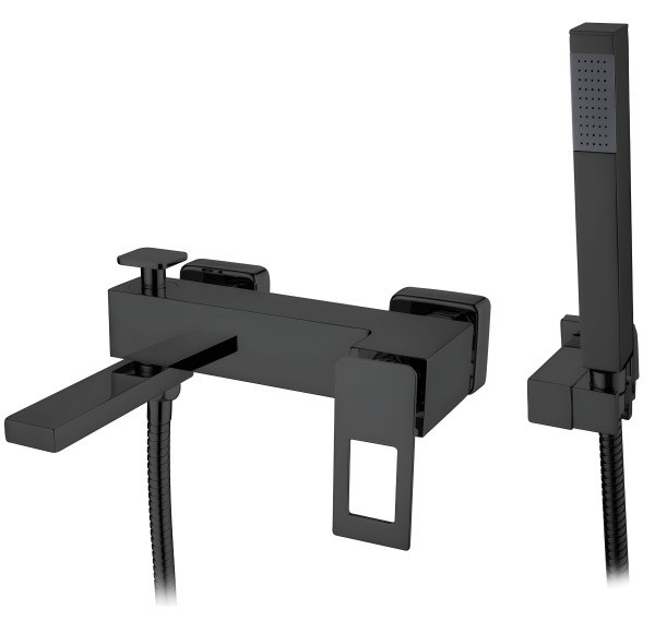 Смеситель для ванны с душем Boheme Q 143-BB, черный матовый