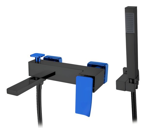 Смеситель для ванны с душем Boheme Q 143-BUW.2, черный матовый