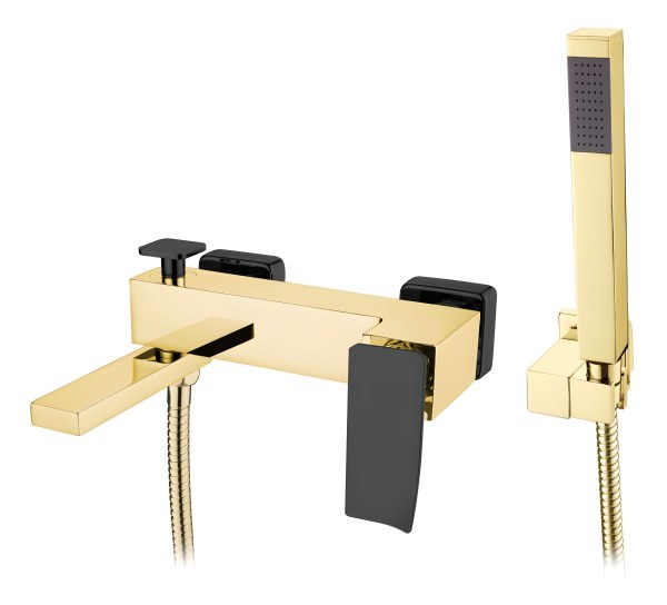 Смеситель для ванны с душем Boheme Q 143-GB.2, золото