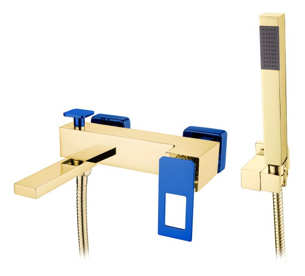 Смеситель для ванны с душем Boheme Q 143-GUV, золото
