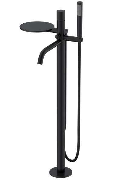 Напольный смеситель для ванны Boheme Stick 129-BB.4, черный матовый