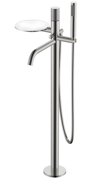 Напольный смеситель для ванны Boheme Stick 129-NB.2, никель