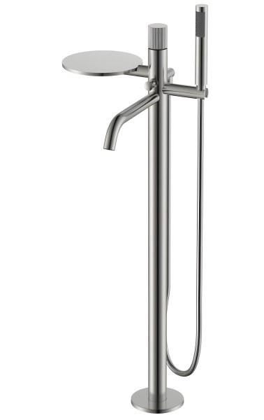 Напольный смеситель для ванны Boheme Stick 129-NB.3, никель