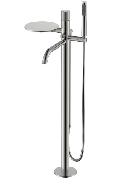 Напольный смеситель для ванны Boheme Stick 129-NB.4, никель