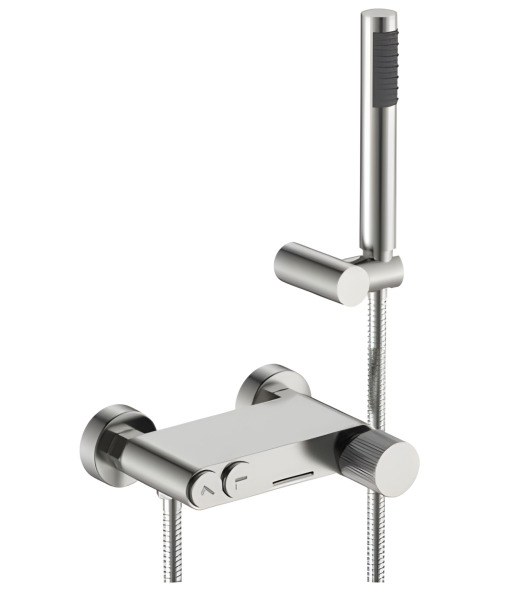 Смеситель для ванны с душем Boheme Stick 123-NB.3, никель