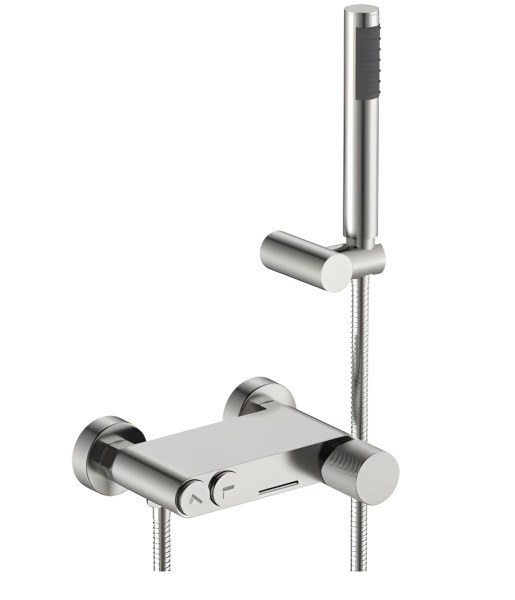 Смеситель для ванны с душем Boheme Stick 123-NB.4, никель