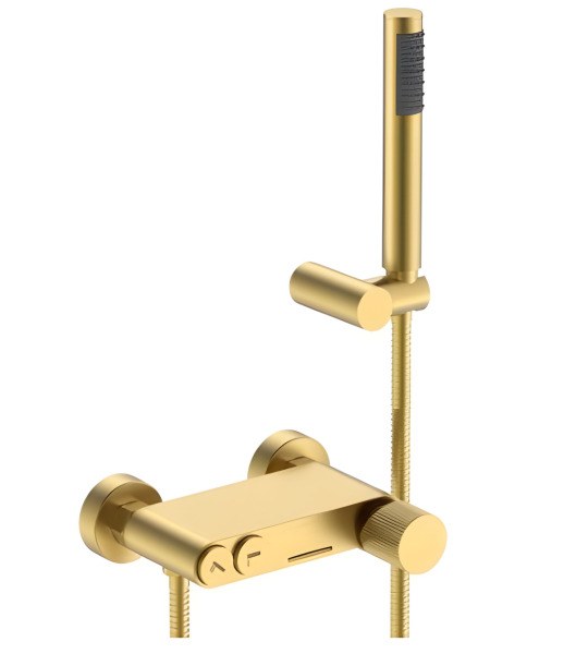 Смеситель для ванны с душем Boheme Stick 123-MG.3, матовое золото