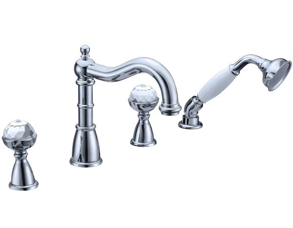 Смеситель на борт ванны Boheme Brillante Ripresa 393, хром