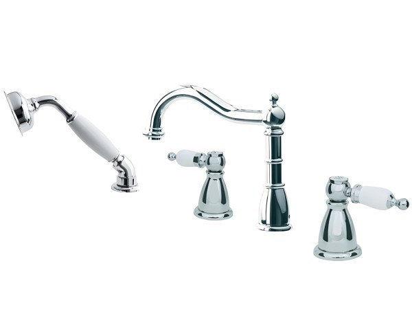 Смеситель на борт ванны Boheme Tradizionale Chromo 396, хром