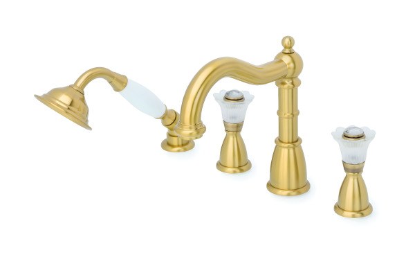 Смеситель на борт ванны Boheme Camelia 391, бронза