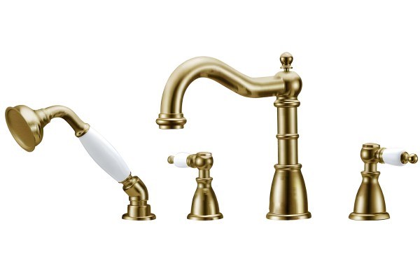 Смеситель на борт ванны Boheme Medici 391, бронза