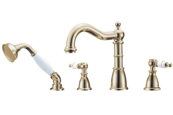 Смеситель на борт ванны Boheme Provanse 394, бронза