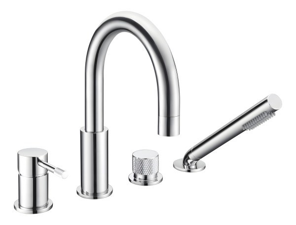 Смеситель на борт ванны Boheme Uno 460-CR, хром