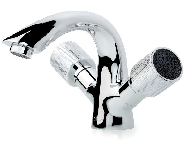 Смеситель для раковины Boheme Royal Cristal Black 271, хром