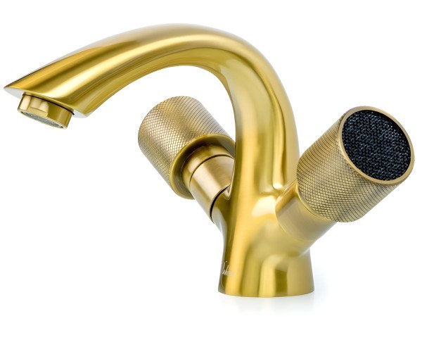 Смеситель для раковины Boheme Royal Cristal Black 311, бронза