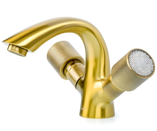 Смеситель для раковины Boheme Royal Cristal 311, бронза
