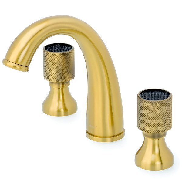 Смеситель для раковины Boheme Royal Cristal Black 317, бронза