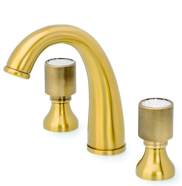 Смеситель для раковины Boheme Royal Cristal 317, бронза