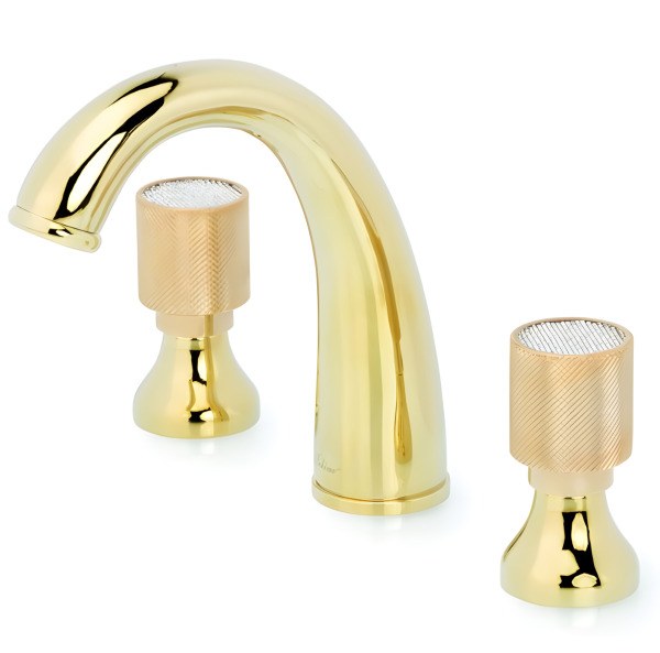 Смеситель для раковины Boheme Royal Cristal 297, золото