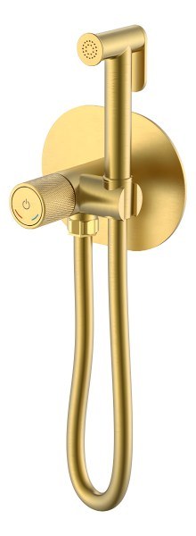Гигиенический душ Boheme Tech 157-MG со смесителем, матовое золото