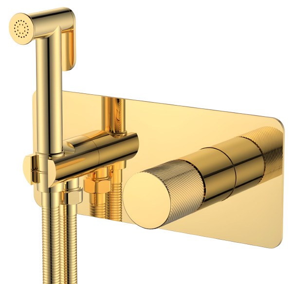 Гигиенический душ Boheme Stick 127-GG.4 со смесителем, золото