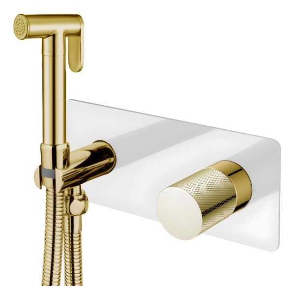 Гигиенический душ Boheme Stick 127-WG.2 со смесителем, белый матовый