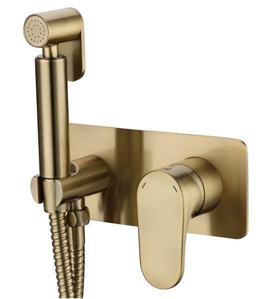 Гигиенический душ Boheme Spectre 457-BR со смесителем, бронза