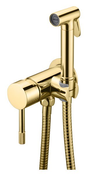 Гигиенический душ Boheme Uno 467-G со смесителем, золото