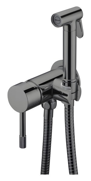 Гигиенический душ Boheme Uno 467-SGM со смесителем, оружейная сталь