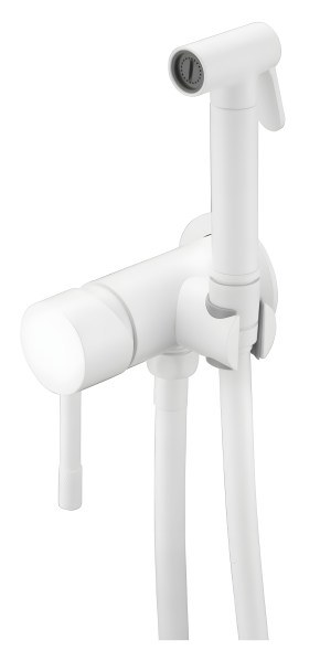 Гигиенический душ Boheme Uno 467-MW со смесителем, белый матовый