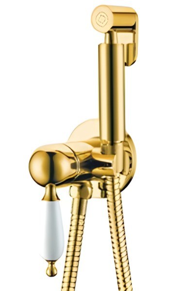 Гигиенический душ Boheme Imperiale 435 со смесителем, золото
