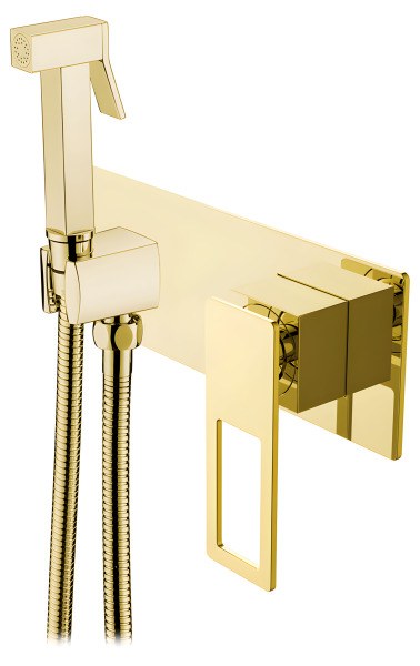 Гигиенический душ Boheme Q 147-GG со смесителем, золото