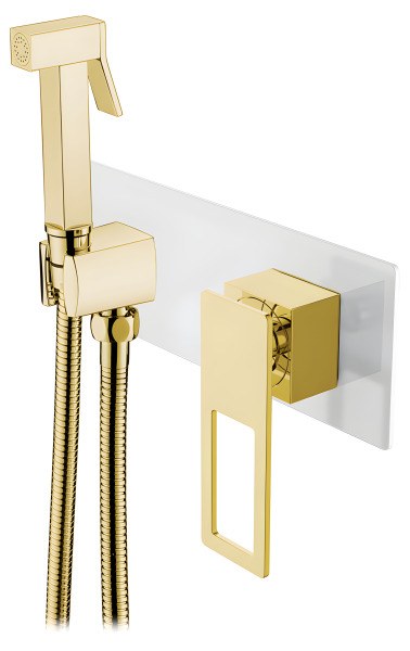 Гигиенический душ Boheme Q 147-WG со смесителем, белый матовый