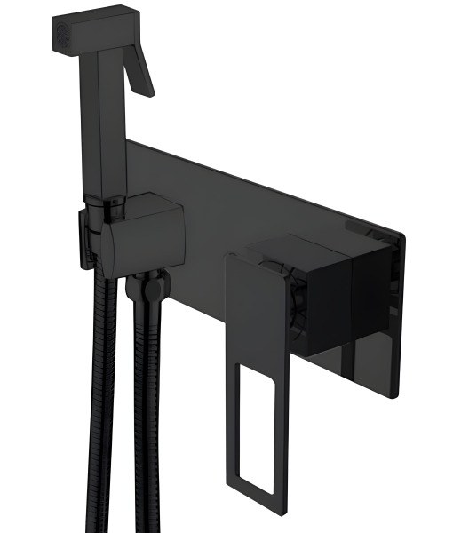 Гигиенический душ Boheme Q 147-BB со смесителем, черный матовый