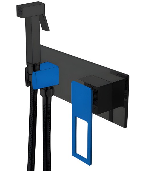 Гигиенический душ Boheme Q 147-BUW со смесителем, черный матовый