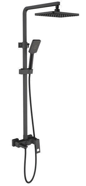 Душевая система Timo Briana SX-7130/03 с изливом, черная матовая