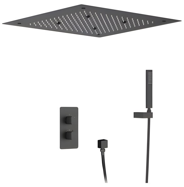 Душевая система Timo Petruma SX-5029/03SM, черная матовая