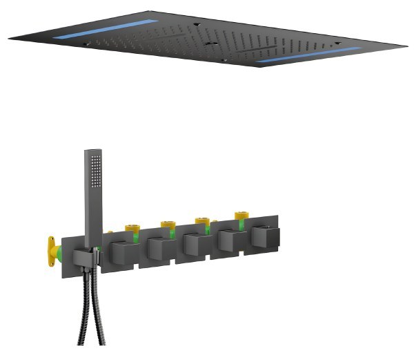 Душевая система Timo Petruma SX-5229/03SM , черная матовая