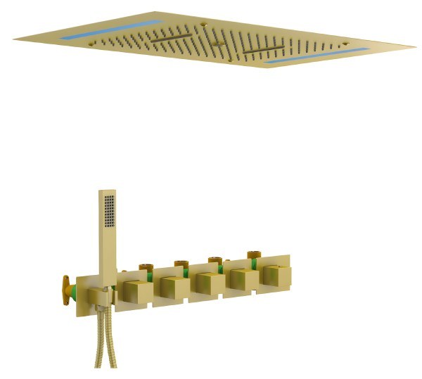 Душевая система Timo Petruma SX-5229/17SM , матовое золото