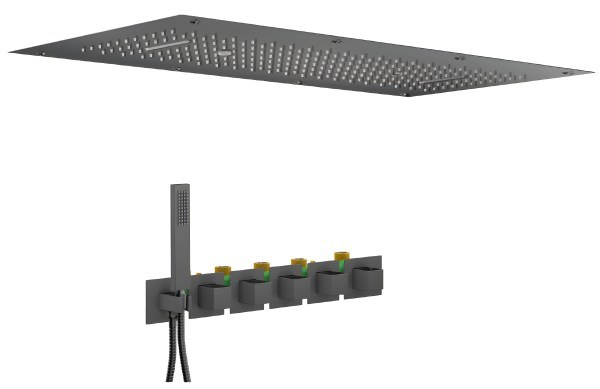 Душевая система Timo Petruma SX-5329/03SM, черная матовая