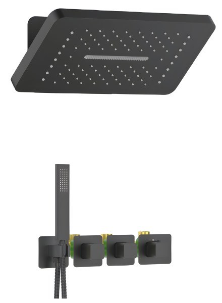 Душевая система Timo Petruma SX-5249/03SM , черная матовая