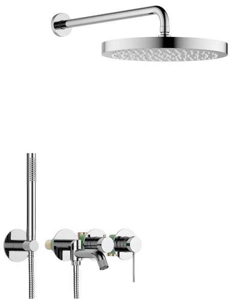 Душевая система Timo Saona SX-2348/00SM с изливом, хром