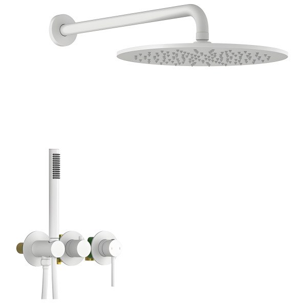 Душевая система Timo Saona SX-2349/16SM, белая матовая