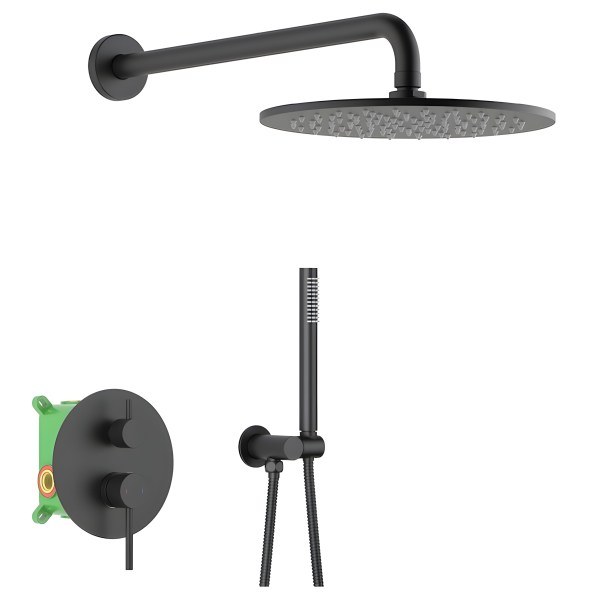 Душевая система Timo Saona SX-2369/03SM, черная матовая