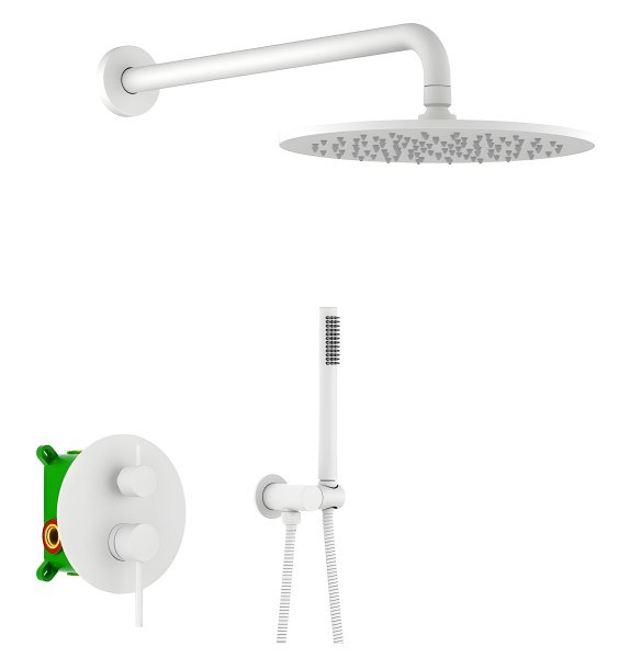 Душевая система Timo Saona SX-2369/16SM, белая матовая