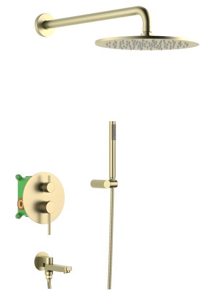 Душевая система Timo Saona SX-2379/017SM с изливом, матовое золото