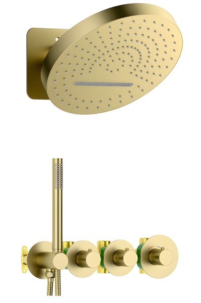 Душевая система Timo Saona SX-2329/17SM, матовое золото