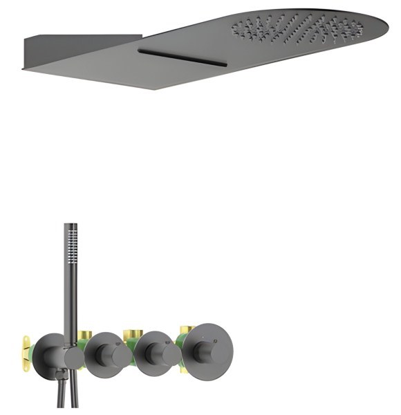 Душевая система Timo Saona SX-2350/18SM, черное золото