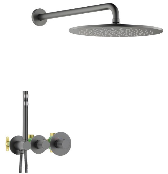 Душевая система Timo Saona SX-2359/18SM, черное золото